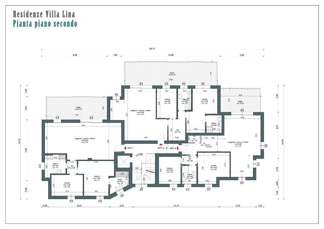 Pianta p.secondo_Villa Lina Pianta p.secondo_Villa Lina